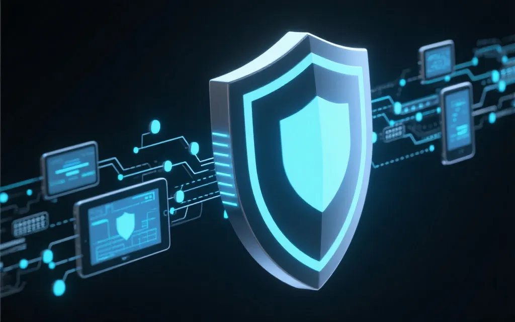 信息安全与多端展示示意图